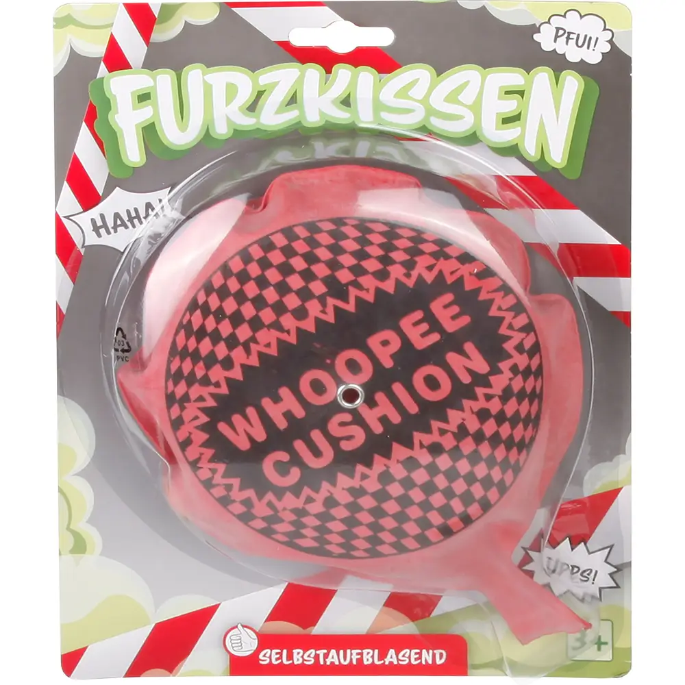 Vedes coussin péteur jouet auto-gonflant multicolore blague