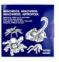 Harlekijn autocollants phosphorescents araignées - 10 pièces décoration