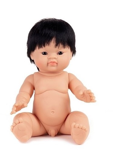 Paola Reina Poupée Gordi Garçon Yeux Amande Cheveux Noirs - 34 cm-3