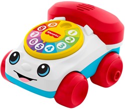 Fisher-Price Véhicule téléphone jouet interactif à pousser pour tout-petits