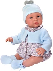 ASI DREAMS Doll Leo 46cm - Blue Flower Clothes