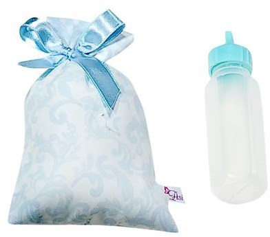 Asi accessoires poupée biberon avec pochette - bleu - jouet poupée