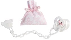 Asi tétine de poupée avec sac - accessoire pour poupées bébé rose