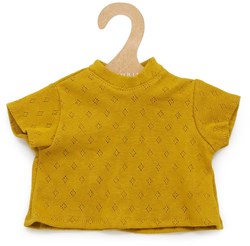 Asi vêtements de poupée t-shirt coton manches courtes ocre tenue poupée