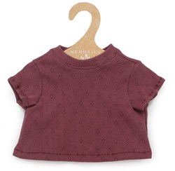Asi vêtements de poupée - t-shirt coton manches courtes rose foncé tenue poupée