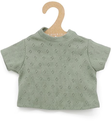 Asi vêtements de poupée - t-shirt coton menthe manches courtes poupées