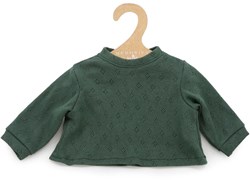 Asi vêtements poupée t-shirt coton vert foncé manches longues poupées