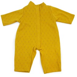 Asi vêtements de poupée - barboteuse ocre, tenue multicolore