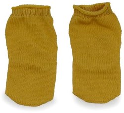 Asi vêtements de poupée chaussettes ocre - accessoires poupée polyester