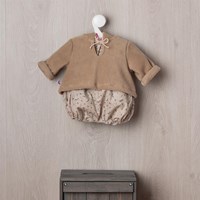 Asi vêtements de poupée - Body imprimé cerises et veste - tenue poupée