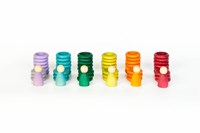 Grapat jouets en bois Nins, anneaux & pièces couleurs alternatives 60 pcs-3
