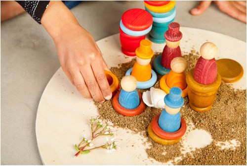 Grapat jouet en bois ensemble de jeu d'été - 27 pièces fantaisie-2