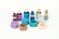 Grapat ensemble de jeu en bois hiver - jouet créatif 27 pièces