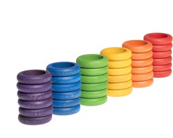 Grapat 36 x anneaux (6 couleurs)