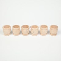 Grapat Barils en Bois Mates Couleur Naturelle 6 Pièces Jouet