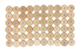 Pièces de comptage en bois Grapat (60 pièces)