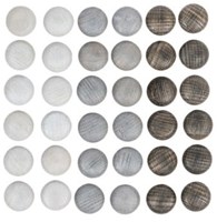 Grapat pierres mandala en bois gris - 36 pièces jouet ouvert