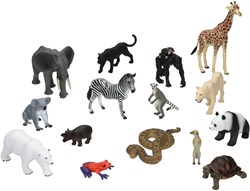 Mojo figurines d'animaux Wildlife coffret scolaire 15 pièces jouet éducatif
