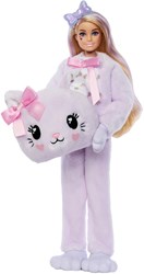 Poupée Barbie jouet - Cutie Reveal Sweet Bows Chaton Violet surprise