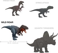 Mattel jouet dinosaure Jurassic World Wild Roar Afrovenator avec lumière et son-3