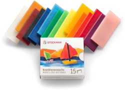 Stockmar cire à modeler créative 15 couleurs - 100x40 mm