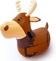 DoUPlay jouet sauteur élan gonflable pour enfants, animal à sauter robuste