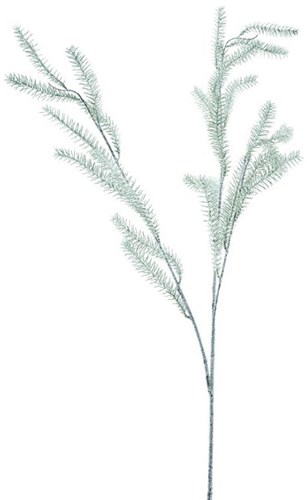 Branche artificielle sapin argenté décoration 105 cm argent pour fêtes