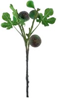 Branche de fleur artificielle Ficus Carica vert soie 59cm fleur décorative