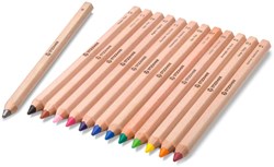 Stockmar crayons de couleur set 12+1 en boîte bois FSC durable