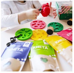 Kneta pâte à modeler jaune 100g - pâte vegan pour enfants créatifs