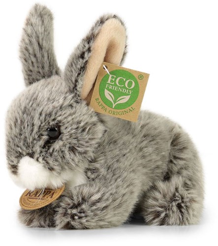 Rappa peluche lapin gris durable 17 cm jouet ECO doux