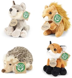 Rappa peluche animaux de la forêt 15 cm jouet écologique