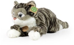 Rappa chat en peluche gris 40 cm jouet écologique pour enfants