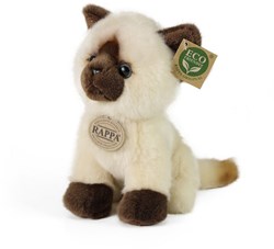 Rappa peluche chat siamois 18 cm jouet écologique