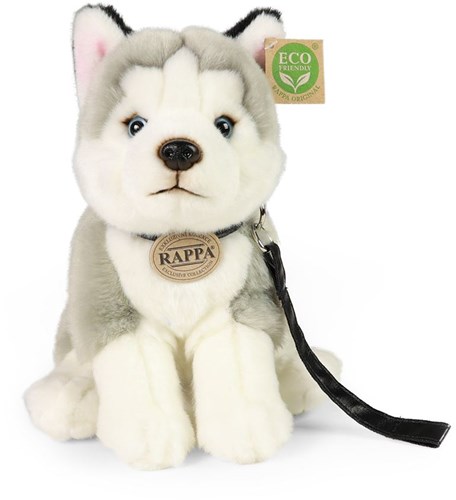 Rappa peluche chien husky 28 cm jouet écologique pour enfants-2