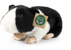 Rappa peluche cochon d'Inde noir-blanc 20 cm jouet écologique