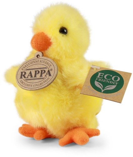 Rappa peluche poussin écologique jaune 10 cm jouet