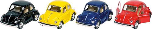 Goki voiture jouet Volkswagen Coccinelle 1967 die-cast avec moteur à rétrofriction-2