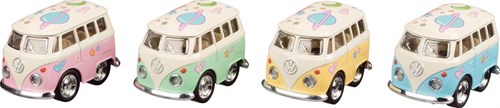 Goki bus Volkswagen jouet en métal avec moteur à rétrofriction, 5 cm-2