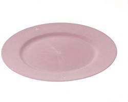 HBX natural living assiette de présentation mélamine rose 33cm accessoire de table