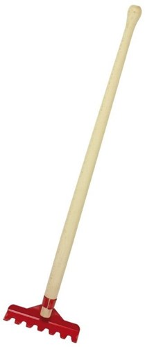 nic râteau jouet 60 cm rouge pour jouer dehors et dans le sable