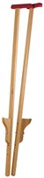 nic échasses jouet en bois 120 cm avec poignée - jeu d'équilibre