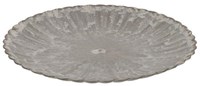 HBX natural living assiette de présentation mélamine rainurée 33cm marron vaisselle enfant