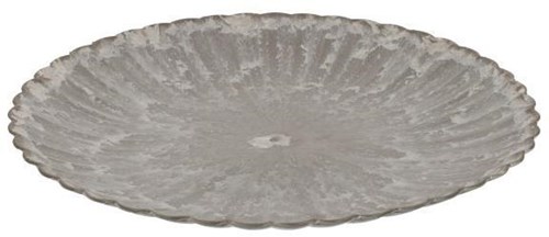 HBX natural living assiette de présentation mélamine rainurée 33cm marron vaisselle enfant
