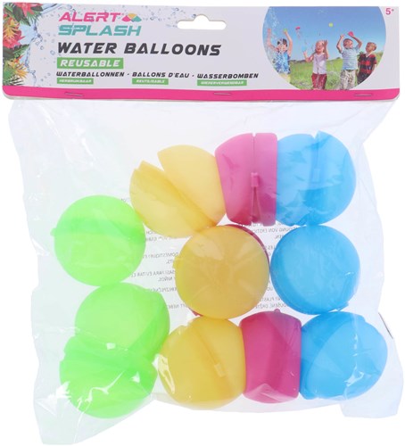 KiddyGo balles d'eau jouet 6 cm 12 pièces réutilisables pour l'extérieur