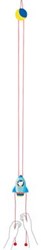 Goki fusée d'escalade jouet en bois fusée 115 cm pour enfants