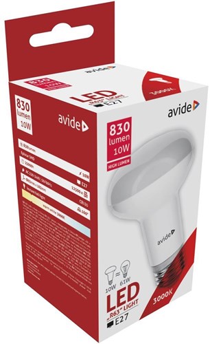 Avide LED R63 10W E27 3000K 830 lumen