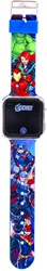 Accutime montre enfant Avengers LED digitale bleue avec date et heure