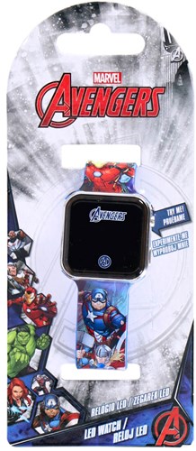 Accutime montre enfant Avengers LED digitale bleue avec date et heure-2