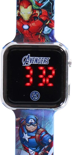 Accutime montre enfant Avengers LED digitale bleue avec date et heure-3
